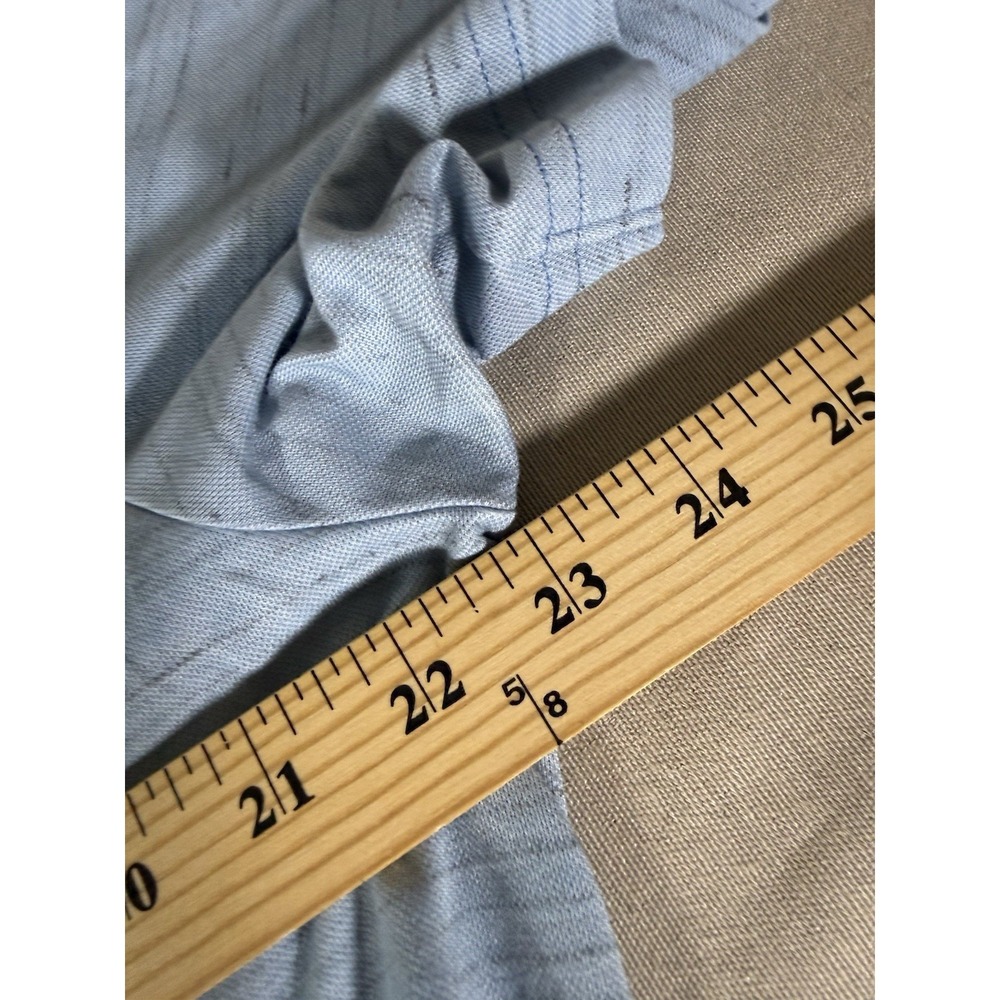 Travis Mathew Shirt Adult Extra Large Light Blue Polo Pullover Pima Golf Mens - Picture 8 of 10